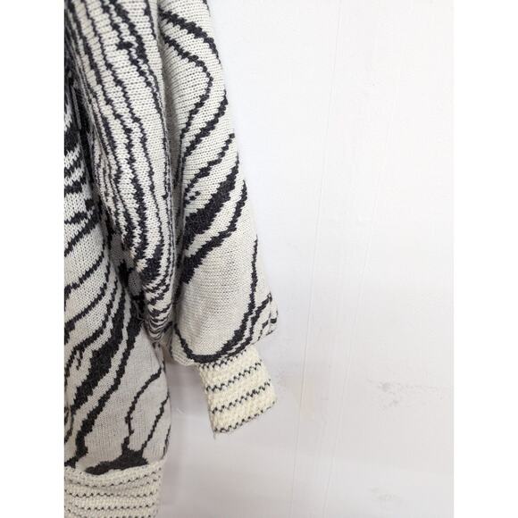 Vintage MONTO PAR LE CHOIS Women's Cardigan Oversized Open Sweater Size Small - Picture 3 of 7